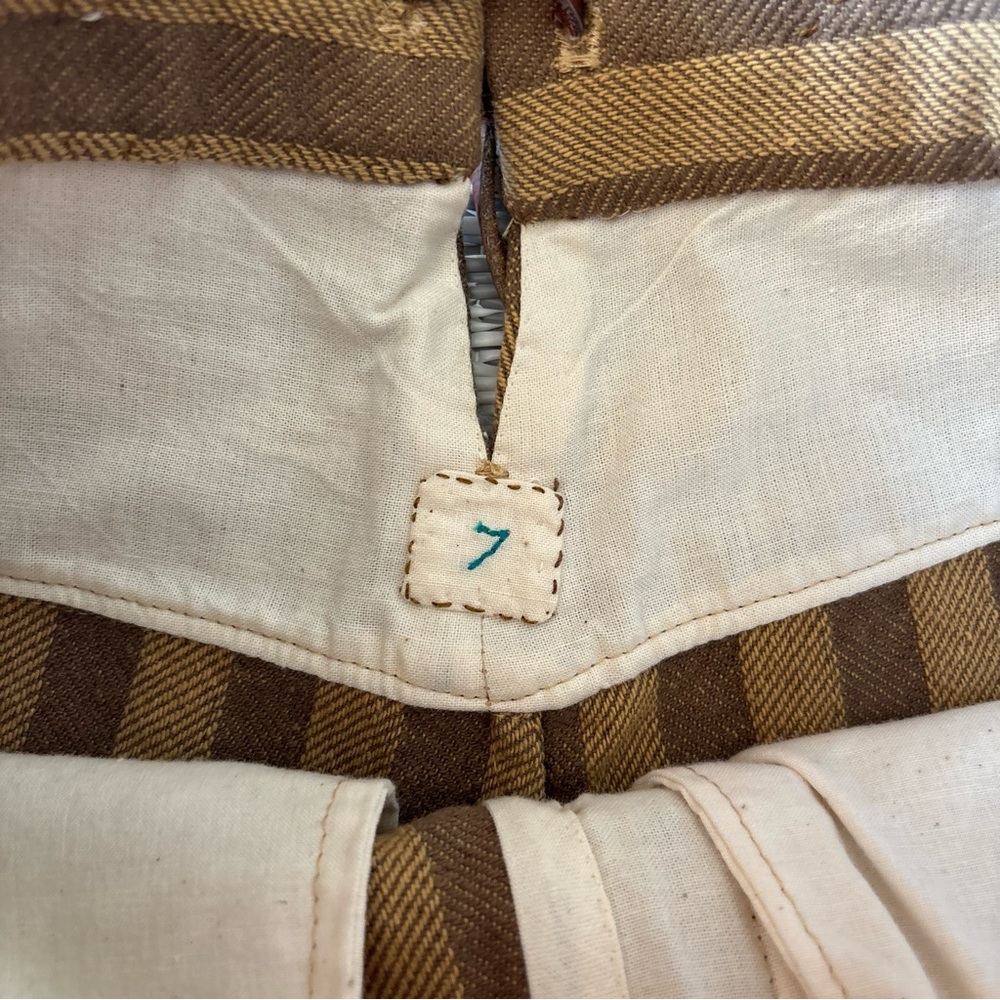Antique Style Boys Herringbone Wool Trousers Suspender Button Pants Lot Size 7/8 - Picture 3 of 16